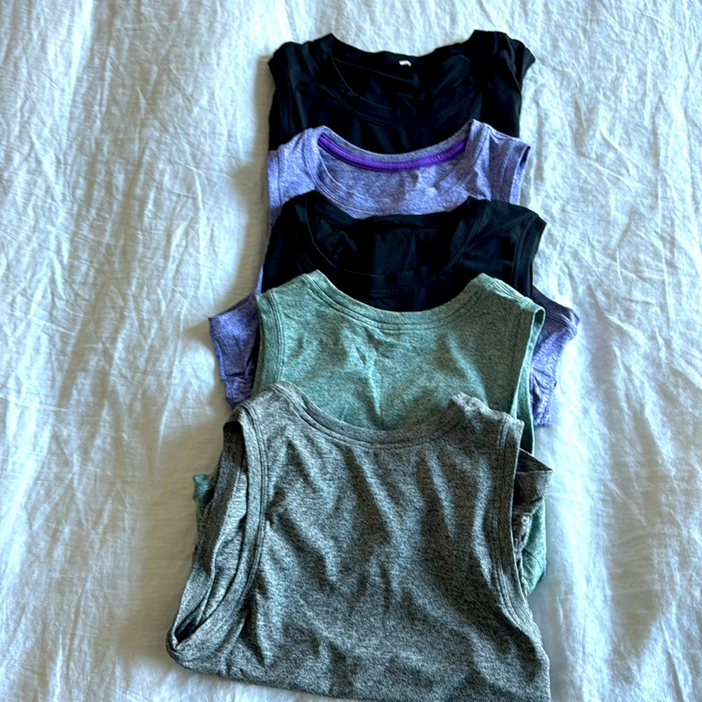 Lululemon tanks. Set of FIVE
